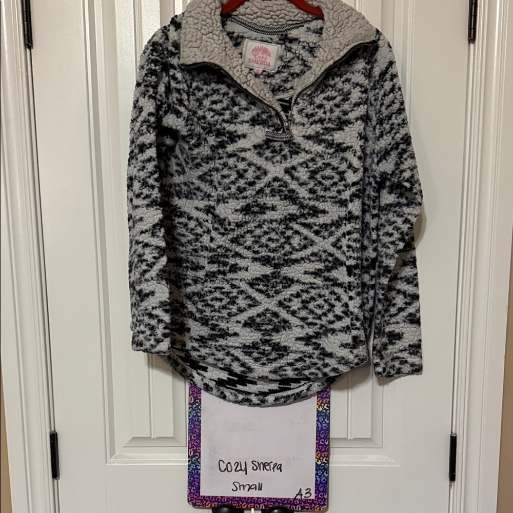 Elegant Women's Cowl Neck Sweater - Black and Gray
